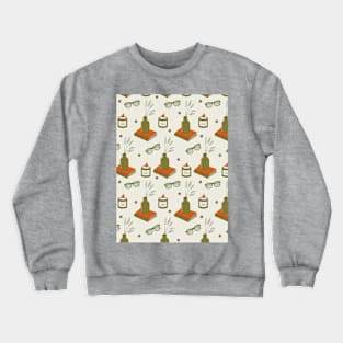 Pattern with cozy home interior Crewneck Sweatshirt